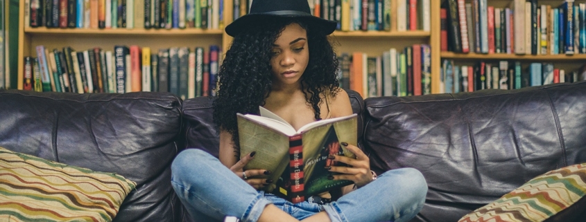 Woman Building Self Esteem reading