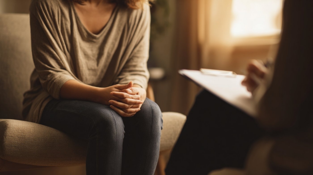 neurodivergent-mental-health-therapy.jpgA woman sits with her hands clasped during a therapy session focused on neurodivergent mental health.